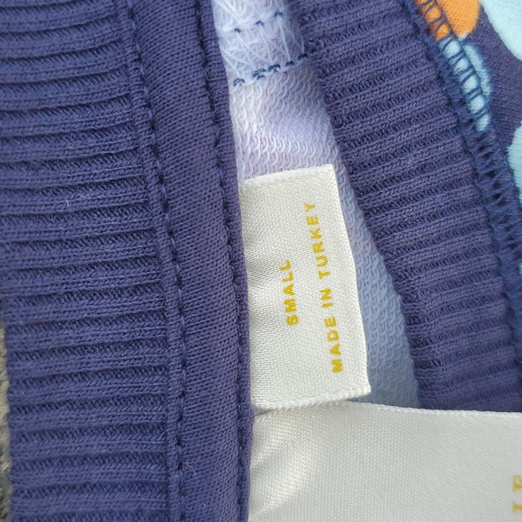 Maeve Anthro Puff Sleeve Floral Sweatshirt Small - Picture 13 of 16